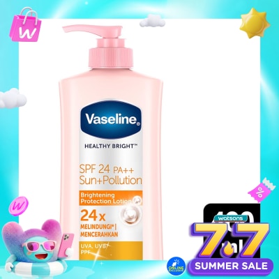 VASELINE - Vaseline Healthy Bright SPF24 Sun + Pollution Protection 400ml - Vaseline Handbody
