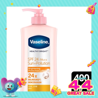 VASELINE - Vaseline Healthy Bright SPF24 Sun + Pollution Protection 400ml - Vaseline Handbody