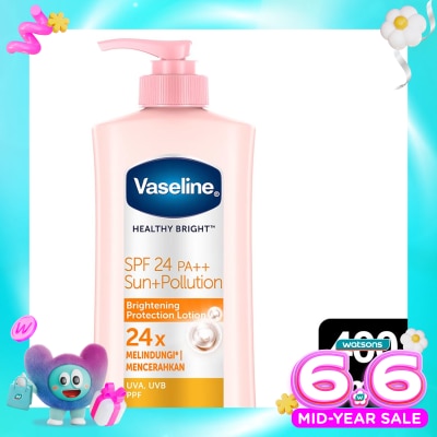 VASELINE - Vaseline Healthy Bright SPF24 Sun + Pollution Protection 400ml - Vaseline Handbody