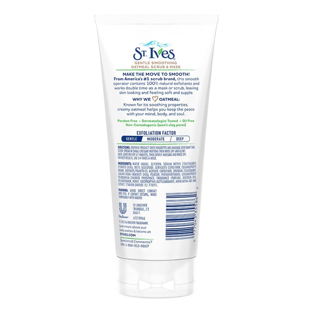 St Ives Oatmeal Scrub & Mask Gentle Smoothing 170g