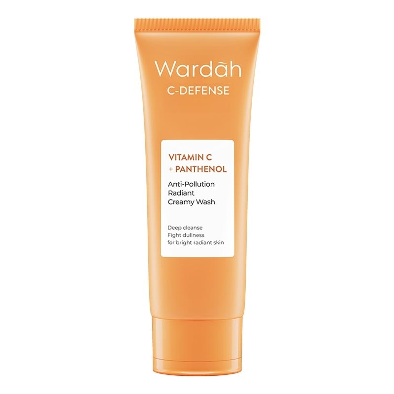 Wardah C-defense Vitamin C + Panthenol Anti-Pollution Radiant Creamy Wash 50ml