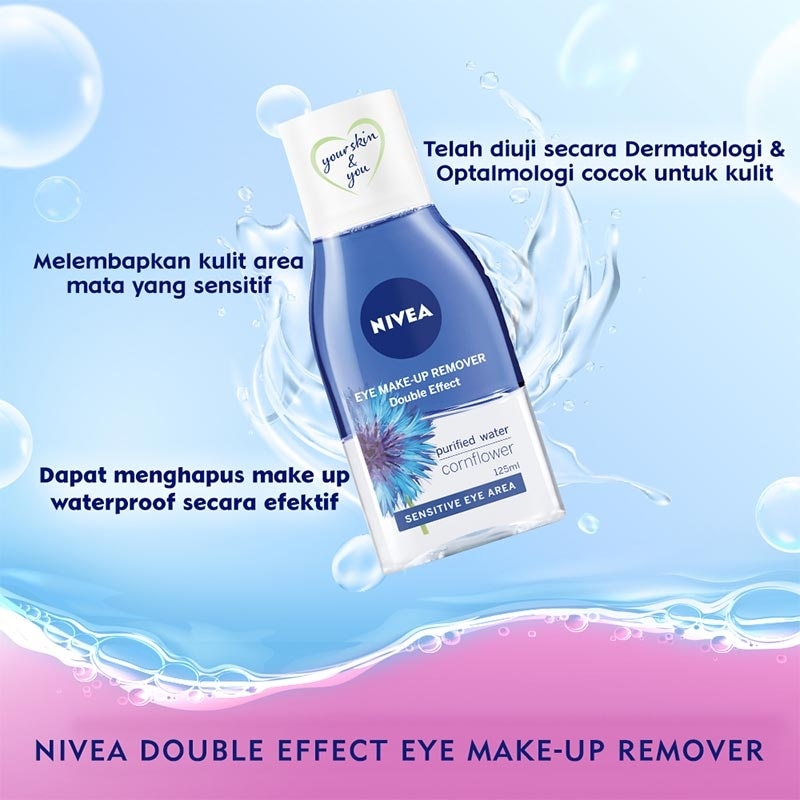 Nivea Double Effect Eye Make Up Remover 125mL