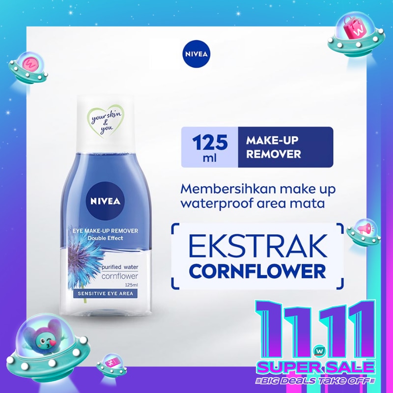 Nivea Double Effect Eye Make Up Remover 125mL