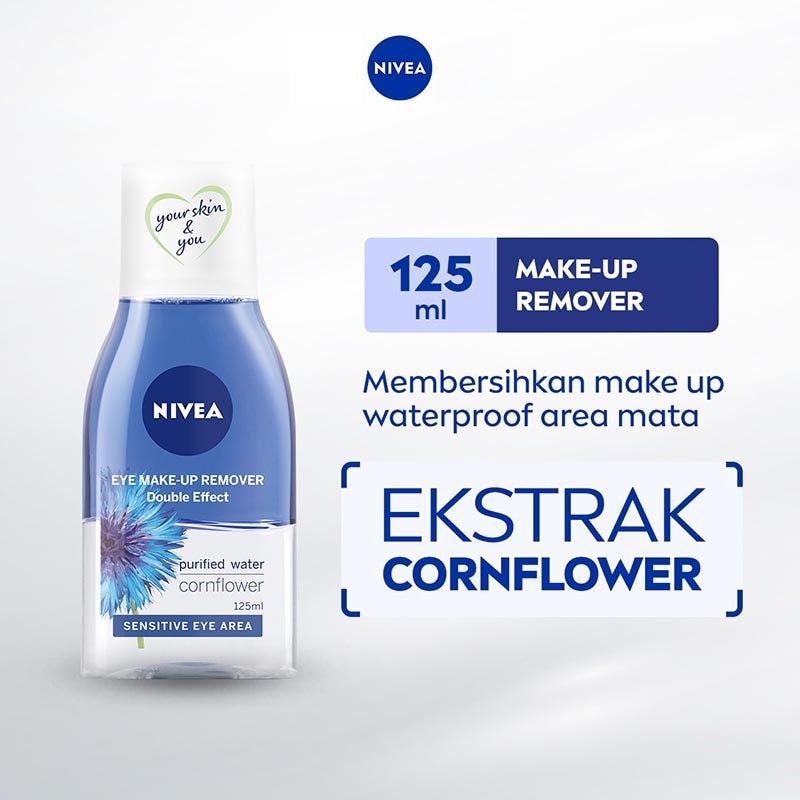 Promo Harga Nivea Double Effect Eye Make Up Remover 125 ml - Watsons