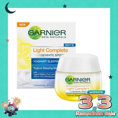 GARNIER Skin Naturals Light Complete White Speed Yoghurt Sleeping Mask 50ml