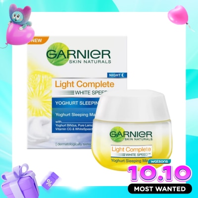 GARNIER Skin Naturals Light Complete White Speed Yoghurt Sleeping Mask 50ml image