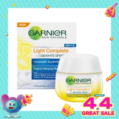 GARNIER - Skin Naturals Light Complete White Speed Yoghurt Sleeping Mask 50ml