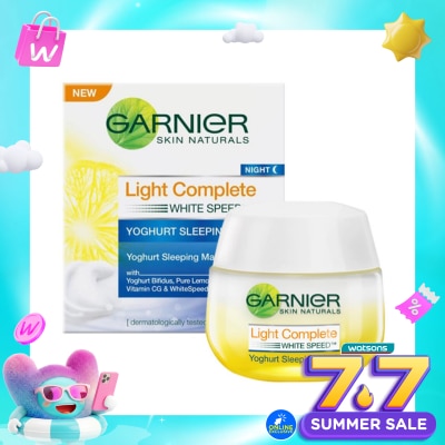 GARNIER - Skin Naturals Light Complete White Speed Yoghurt Sleeping Mask 50ml