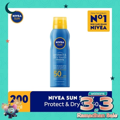 NIVEA Nivea SUN Spray Protect & Dry Touch Refreshing SPF50 200mL