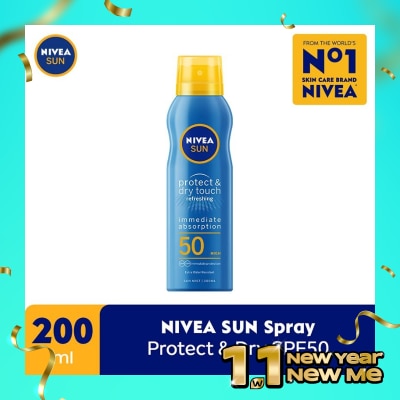 NIVEA Nivea SUN Spray Protect & Dry Touch Refreshing SPF50 200mL