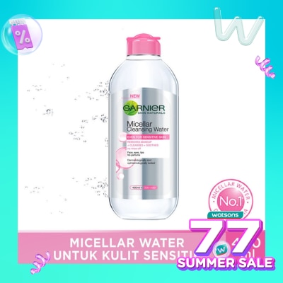 GARNIER Garnier Micellar Water Pink 400ml - Sensitive Skin Cleansing Water