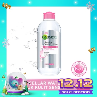 GARNIER Garnier Micellar Water Pink 400ml - Sensitive Skin Cleansing Water