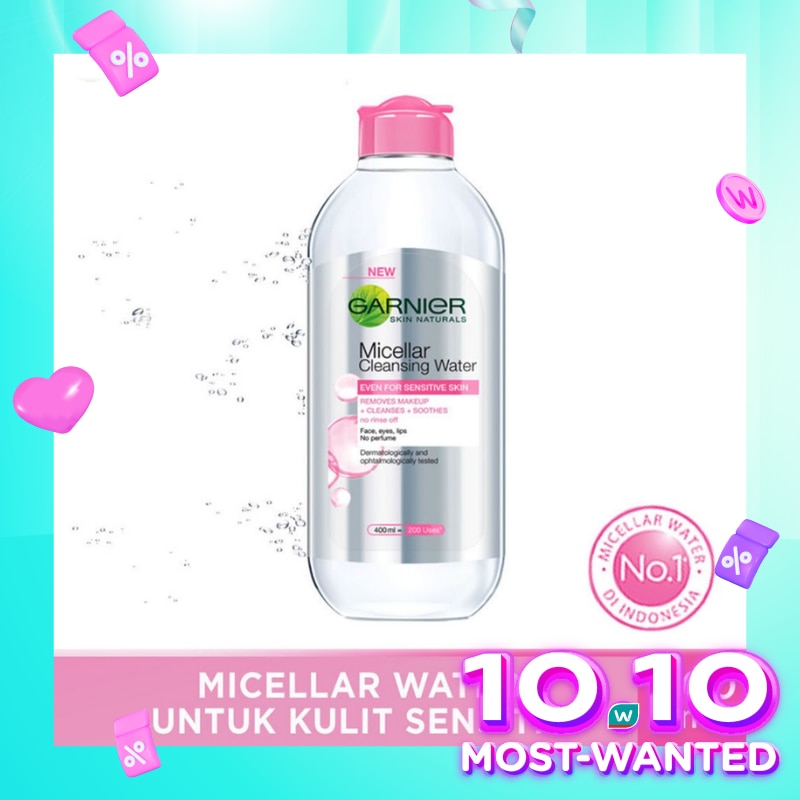 Promo Harga Garnier Micellar Water Pink 400 ml - Watsons