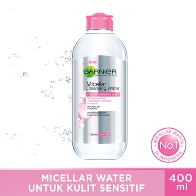 GARNIER Micellar Water Pink 400ml Sensitive Skin Cleansing Water