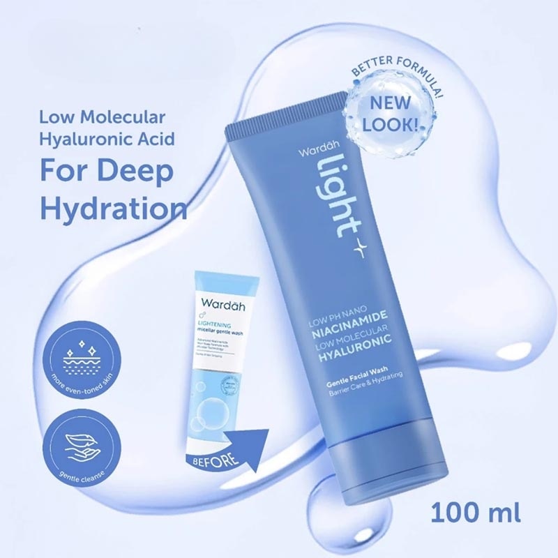 Face Wash Low pH Nano Niacinamide Low Molecular Hyaluronic Gentle Facial Wash 100ml image