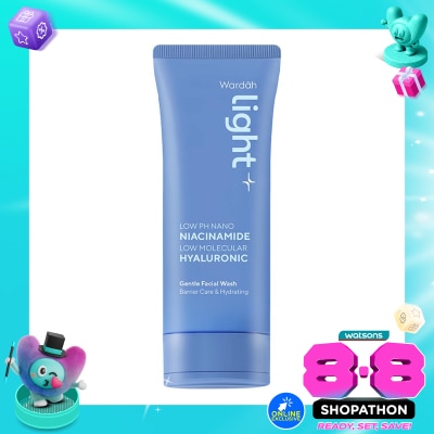 LIGHT+ - Face Wash Low pH Nano Niacinamide Low Molecular Hyaluronic Gentle Facial Wash 100ml image