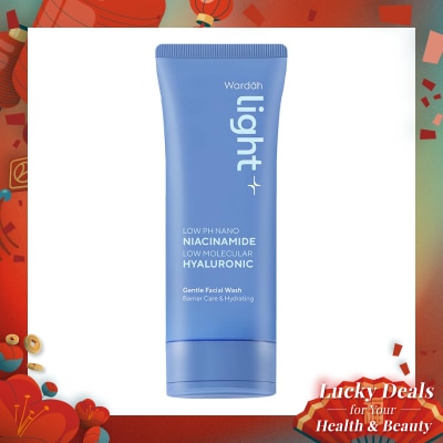 LIGHT+ Light+ by Wardah&nbsp;Low pH Nano Niacinamide Low Molecular Hyaluronic Gentle Facial Wash 100ml - Lightening