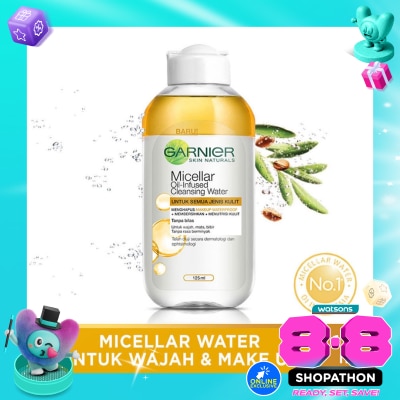 GARNIER - Garnier Micellar Water Oil-Infused 125ml - Cleansing Water image