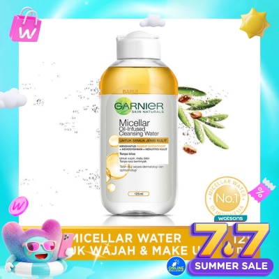 GARNIER - Garnier Micellar Water Oil-Infused 125ml - Cleansing Water
