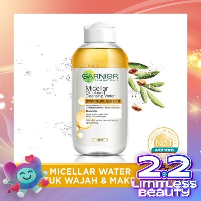 GARNIER Garnier Micellar Water Oil-Infused 125ml - Cleansing Water