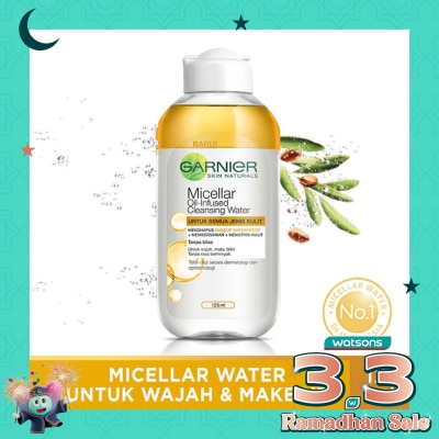 GARNIER Garnier Micellar Water Oil-Infused 125ml - Cleansing Water