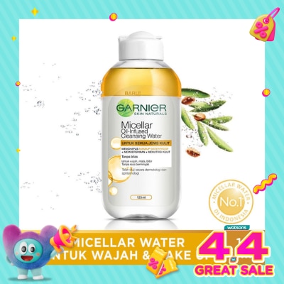 GARNIER - Garnier Micellar Water Oil-Infused 125ml - Cleansing Water