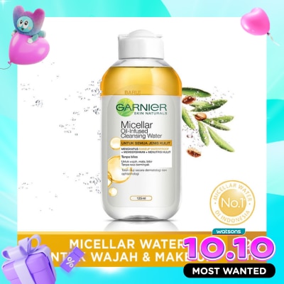 GARNIER Garnier Micellar Water Oil Infused 125ml Cleansing Water image