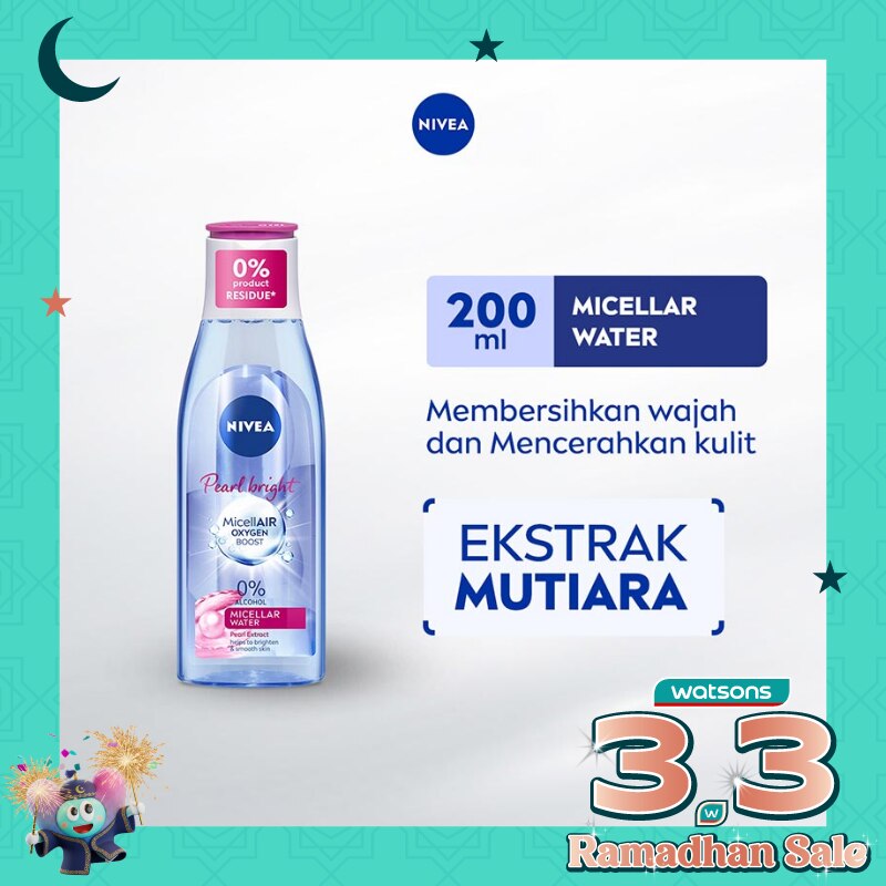 Nivea Micellar Water Pearl Bright MicellAir Oxygen Boost 200ml