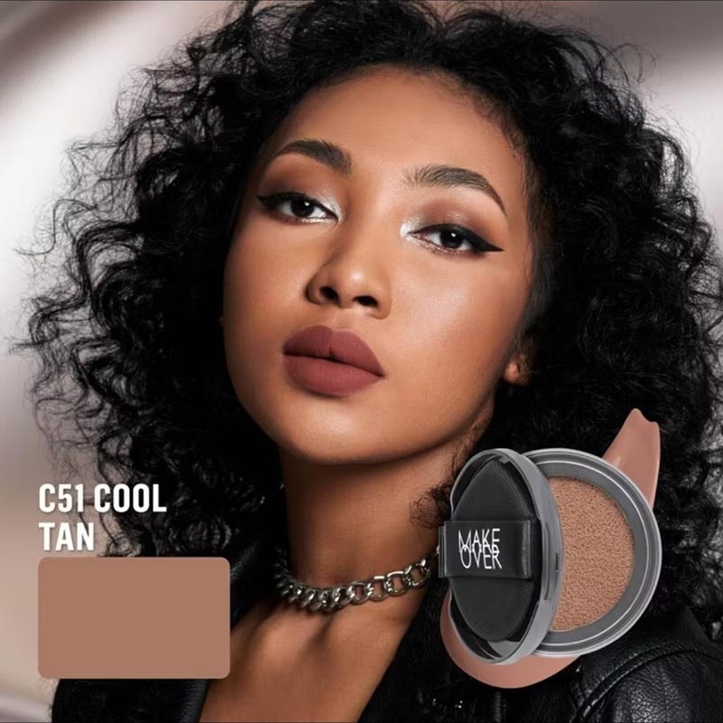Make Over Hydrastay Prismatic Glass Cushion C51 Cool Tan 12g - Refill