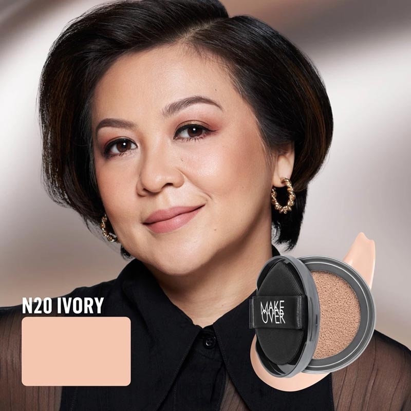 Make Over Hydrastay Prismatic Glass Cushion N20 Ivory 12g - Refill