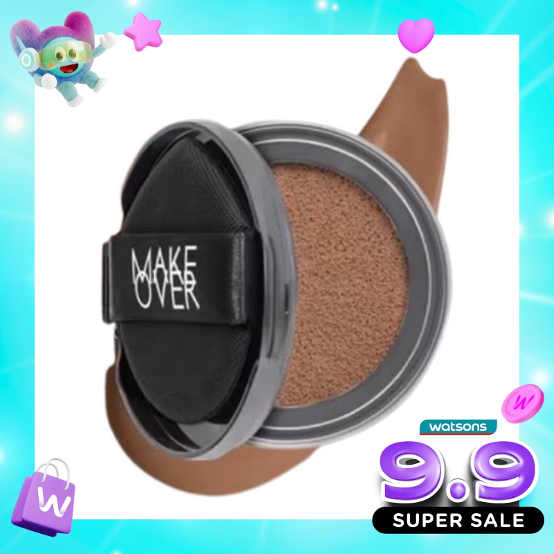 Make Over Hydrastay Prismatic Glass Cushion W60 Crème Cocoa 12g - Refill image