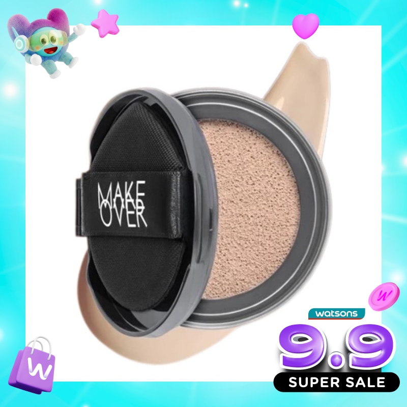 Make Over Hydrastay Prismatic Glass Cushion N00 Porcelain 12g - Refill image