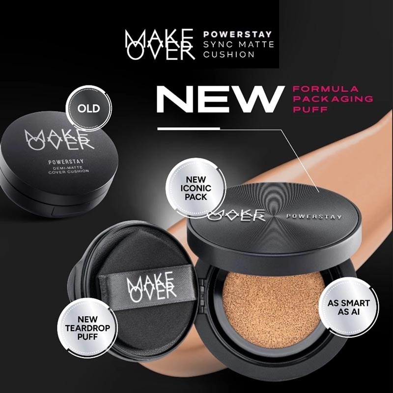 Make Over Powerstay Sync Matte Cushion C21 Pink Ivory 12g - Refill