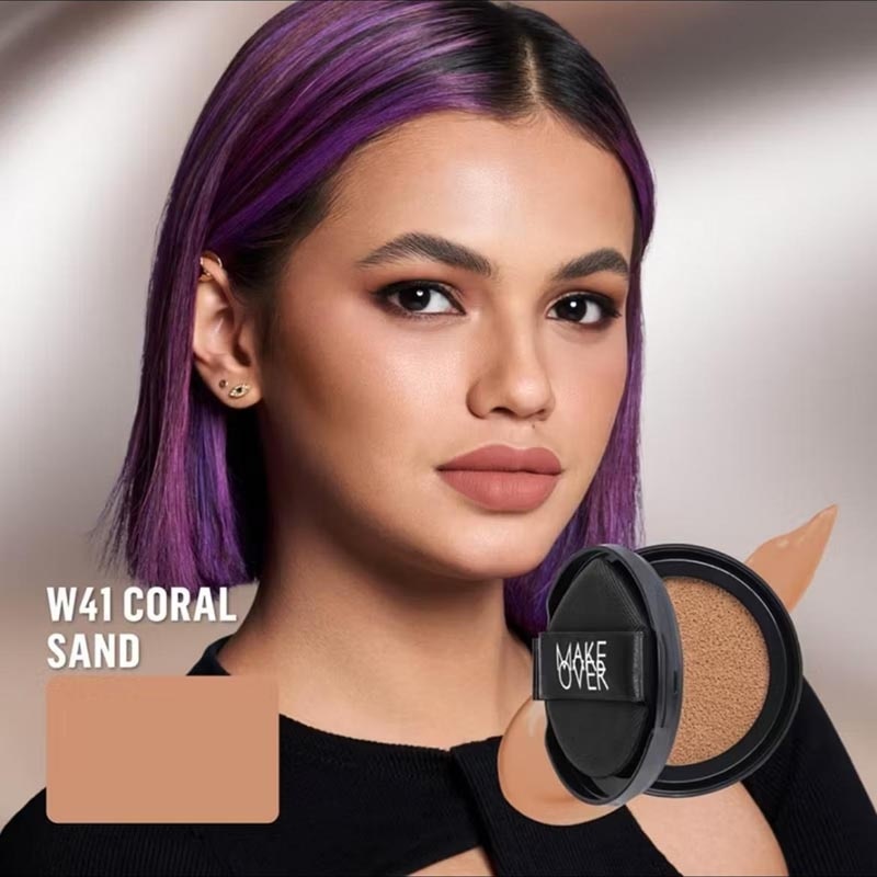 Make Over Powerstay Sync Matte Cushion W41 Coral Sand 12g REFIL