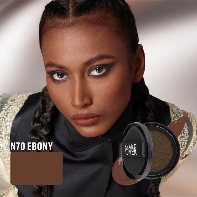 Make Over Powerstay Sync Matte Cushion N70 Ebony 12g - Refill