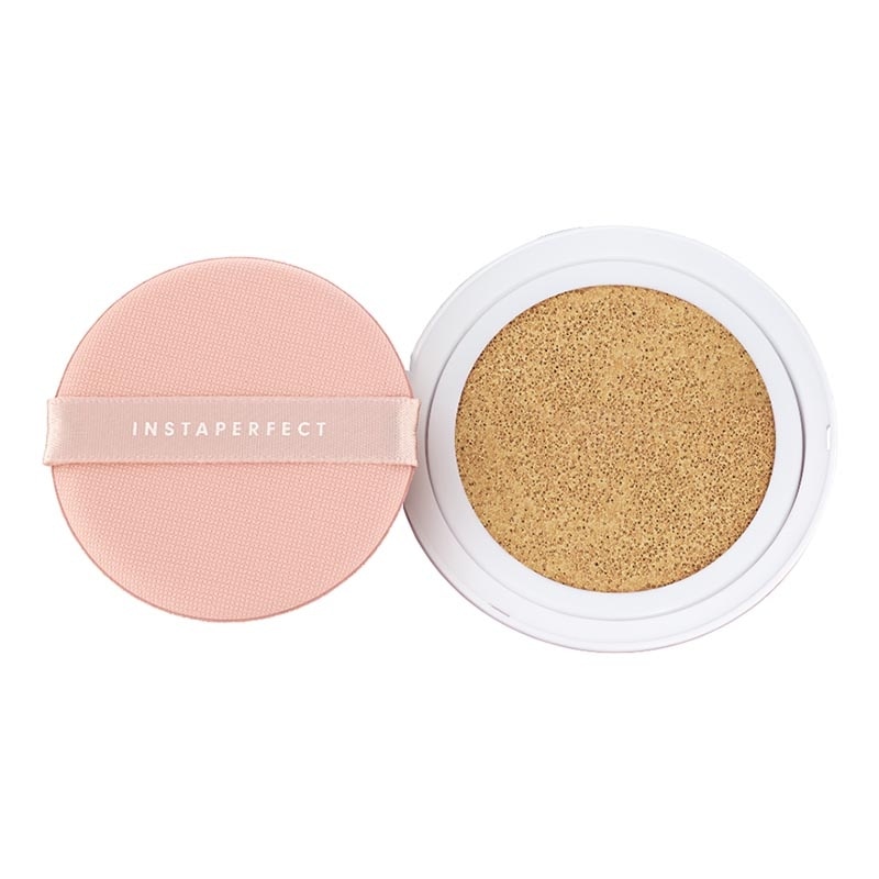 Instaperfect Refill Skincover Air Cushion W34 Warm Beige SPF 50++++ 11g - Make Up Cushion Foundation Semi Matte Finish
