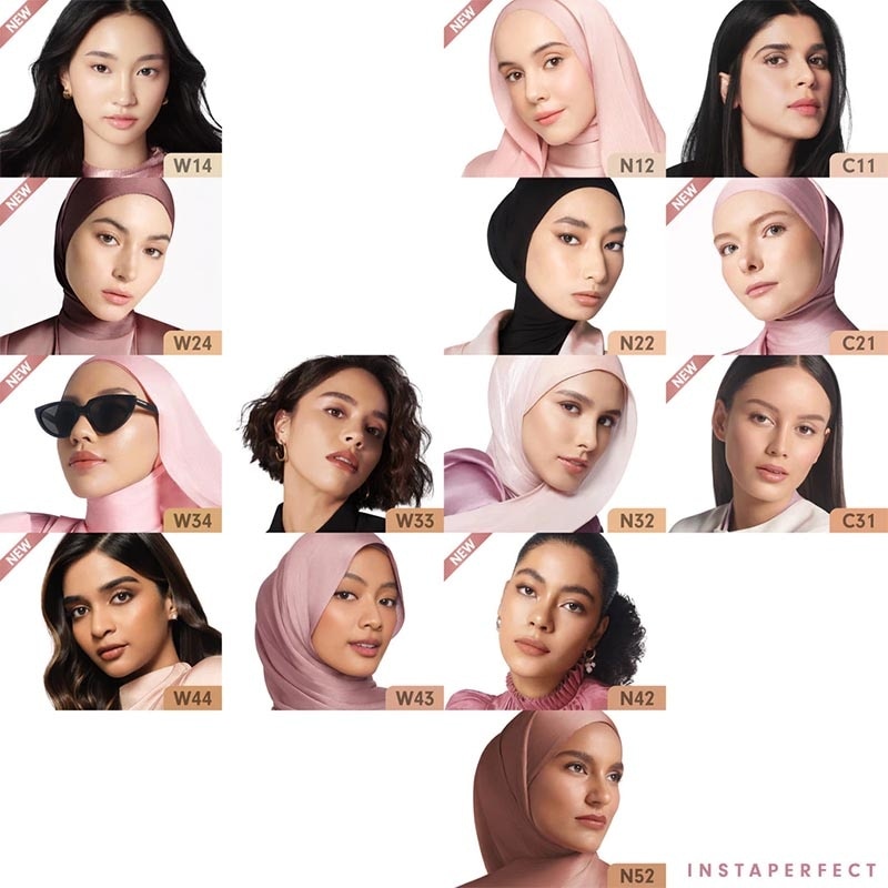 Instaperfect Refill Skincover Air Cushion W44 Golden Sand SPF 50++++ 11g - Make Up Cushion Foundation Semi Matte Finish