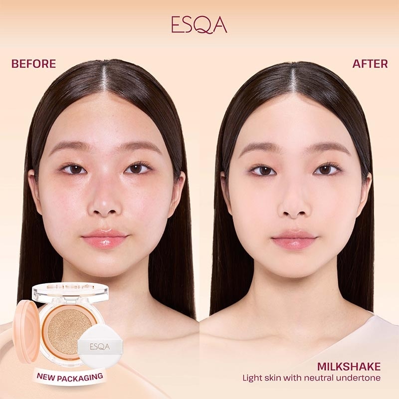 Esqa Flawless Cushion Serum SPF 50+ PA++++ Velvet Matte Milkshake 15g