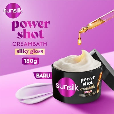 SUNSILK - Powershot Creambath Silky Gloss 180g