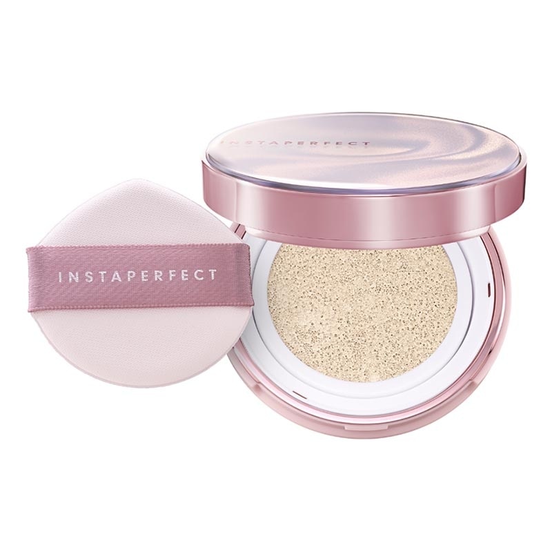 Instaperfect Skincover Air Cushion Special Edition W14 Fair Pearl SPF 50++++ 11g - Make Up Cushion Foundation Semi Matte Finish (Real Skin Buildable Coverage Transferproof Non Comedogenic)