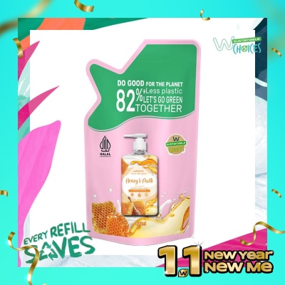 WATSONS Honey & Milk Cream Refill Hand Wash 400ml - Sabun Cuci Tangan