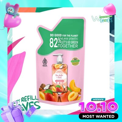 WATSONS COLLECTION Shea Butter & Peach Cream Refill Hand Wash 400ml Sabun Cuci Tangan image