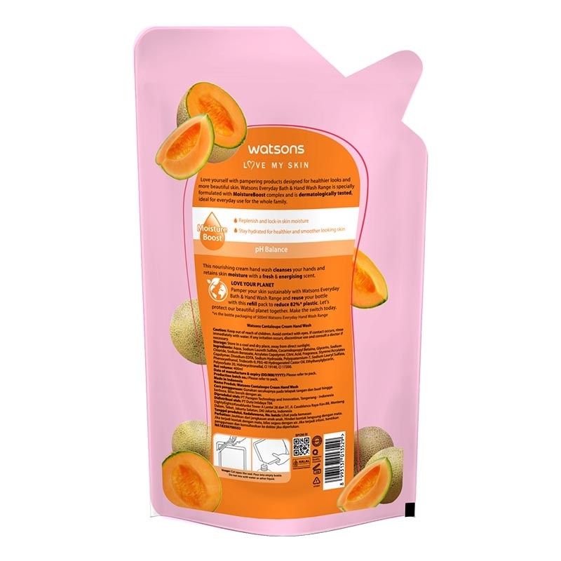 Cantaloupe Cream Refill Hand Wash 400ml - Sabun Cuci Tangan