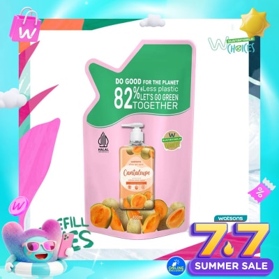 WATSONS - Cantaloupe Cream Refill Hand Wash 400ml - Sabun Cuci Tangan