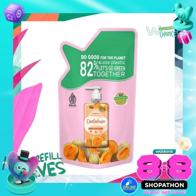 WATSONS COLLECTION - Cantaloupe Cream Refill Hand Wash 400ml - Sabun Cuci Tangan image