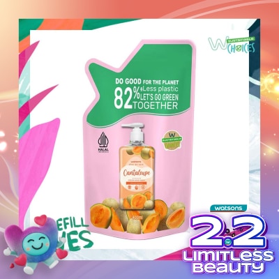 WATSONS Cantaloupe Cream Refill Hand Wash 400ml - Sabun Cuci Tangan