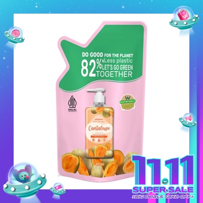 WATSONS Cantaloupe Cream Refill Hand Wash 400ml - Sabun Cuci Tangan