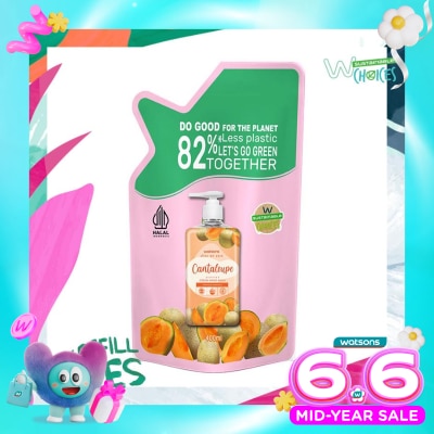 WATSONS - Cantaloupe Cream Refill Hand Wash 400ml - Sabun Cuci Tangan