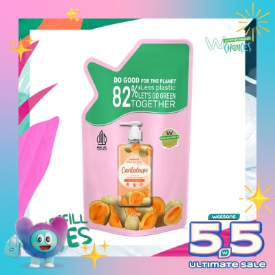 WATSONS - Cantaloupe Cream Refill Hand Wash 400ml - Sabun Cuci Tangan
