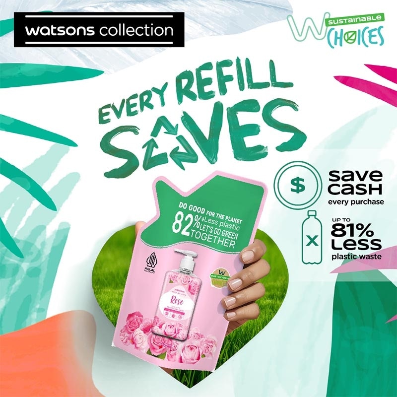 Rose Cream Refill Hand Wash 400ml - Sabun Cuci Tangan